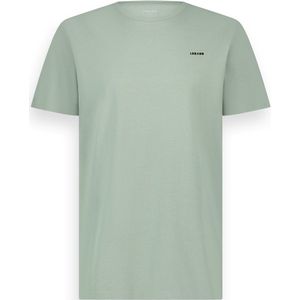 LEBASQ - The Baker - T shirt - Met Korte mouw - Sage - Groen - XXXL - biologisch katoen - 3D print op borst