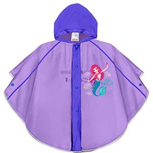 Waterdichte Regen Poncho voor Meisjes - Reflecterende Waterbestendige Regencape Kinderen met Capuchon - Roze Kleurrijke Regenjas