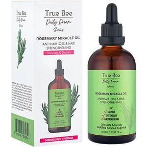 True Bee Daily Dream Care Wonderserum - Nieuwe Haarvorming en Verdikking | Effectieve Rozemarijn Complex haarolie | Anti-Haaruitval | Dagelijks Gebruik | Verzorging van Gespleten Punten | Haarversterking | 100 ml