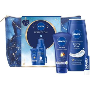 Nivea Geschenkset met Toilettas, handcreme, labello & Bodymilk - Cadeauset