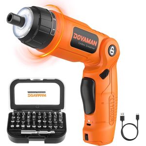 Draadloze elektrische schroevendraaier 4V MAX met 31 bits en LED verlichting