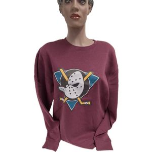 MIGHTY DUCKS - CREWNECK -BURGUNDY- XL