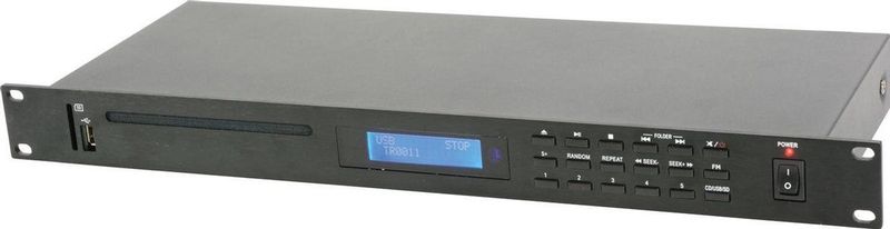 Adastra - AD-400 - Multimedia Speler - 1U - CD/USB/SD Speler en FM Tuner