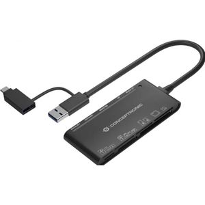Conceptronic StreamVault BIAN03B - Geheugenkaartlezer - USB 3.2 Gen 1 (3.1 Gen 1) Type-A - zwart