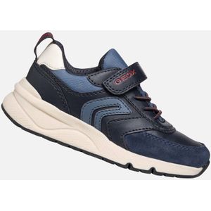 Geox - J Rooner Boy - Sneakers - Blauw - Textiel - Riptape Sluiting