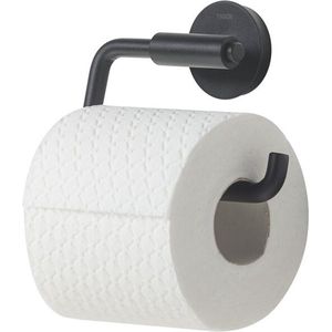 Tiger Urban - Wc rolhouder zonder klep - Toiletrolhouder - Zonder boren met TigerFix (apart verkrijgbaar) - Zwart