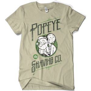 Popeye's Shaving Co T-Shirt Khaki-S