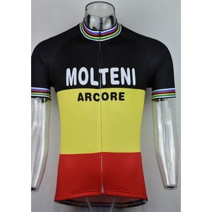 retro wielertrui Belgie 'Molteni Arcore' maat Small