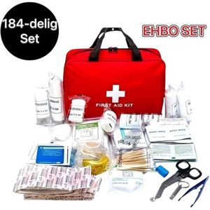 Twenty Two Compleet EHBO-tas 184-delige eerste hulp kit | noodpakket voor thuis, reizen, kamperen, survival, noodgevallen | Stijlvaste draagtas EHBO kit