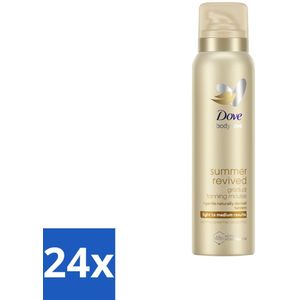 Dove Body Love Zelfbruinende Mousse - Summer Revived - Light-Medium - 150 ml - Voordeelverpakking - 24 stuks