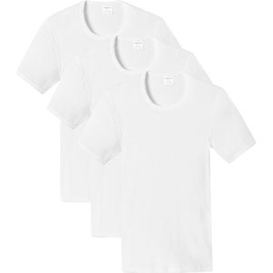 Schiesser Heren shirt 3 pack Cotton Essentials dubbelrib