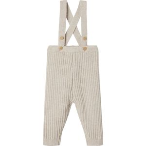 Tricot - Babylegging - Gemêleerd Beige - Met Bretels