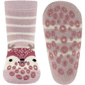 Antislipsokken Ewers Babymaat - Roze & Lila met Hertje - Nopjes Siliconen -17/18
