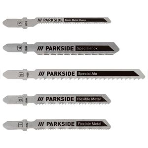 parkside - decoupeerzaagblad set - metaal - aluminium - inox