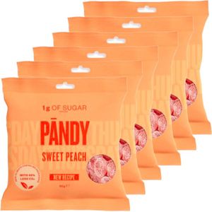 Pandy | Candy | Sweet Peach | 6 Stuks | 6 x 50 gram