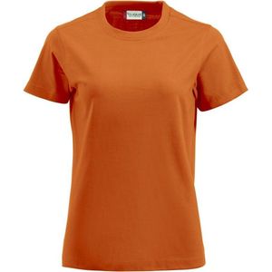Clique Premium-T Women 029341 - Diep-oranje