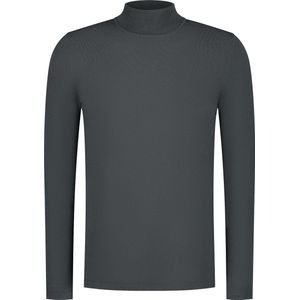 Purewhite - Heren Regular Fit Essential Trui - Grijs - Maat L