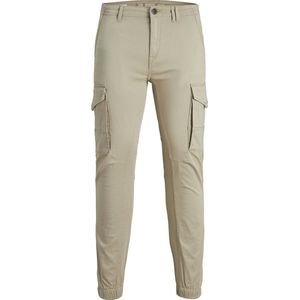 JACK & JONES Paul Lake Cargo loose fit - heren cargo broek - beige - Maat: 34/36