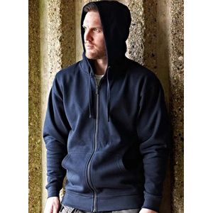 ORN Brand Macaw Zipped Hoodie voor de Winter 320 grams fabric kwaliteit Zwart XXL