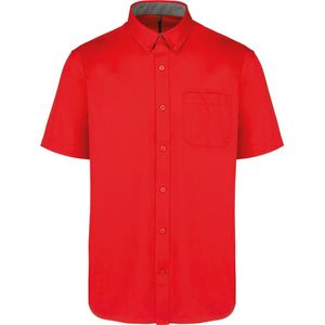 Herenoverhemd 'Ariana III' Korte mouwen Rood - S
