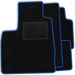 Set velours vloermatten geschikt voor de Bmw Mini Cooper R50 I 2001-2006 - blauwe afwerking