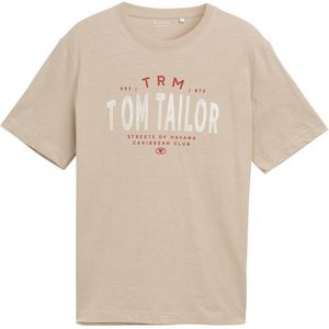 TOM TAILOR T-shirt voor heren, 11032 - Cashew Beige, XL