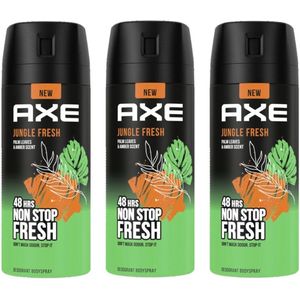 AXE Deo Spray - Jungle Fresh - 3 x 150 ml - Voordeelverpakking
