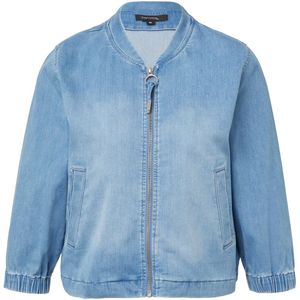 Tussenjas - Denim - Effen - Elastische Taille/Zijzakken - Normale Pasvorm