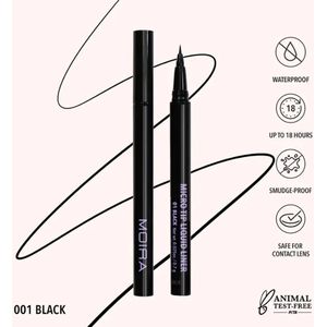 Moira | Waterproof Micro Tip Liquid Liner 001 Black