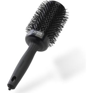 Ronde antistatische keramische borstel voor glanzende en pluisvrije blowouts - Expert Shine Zwart