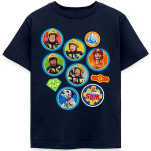 Brandweerman Sam™ Brandweer Team Embleem Ontwerp T-Shirt Kinderen