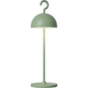 Sompex Tafellamp of hanglamp Hook | Led | Groen - indoor / outdoor / voor binnen en buiten met oplaadkabel USB  - 2700-3000k - kleur in warm of koel wit instelbaar - Design accu(tafel)lamp