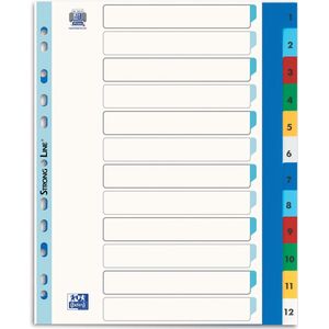 Elba tabbladen set 1-12 formaat A4 maxi (ideaal voor showtassen)