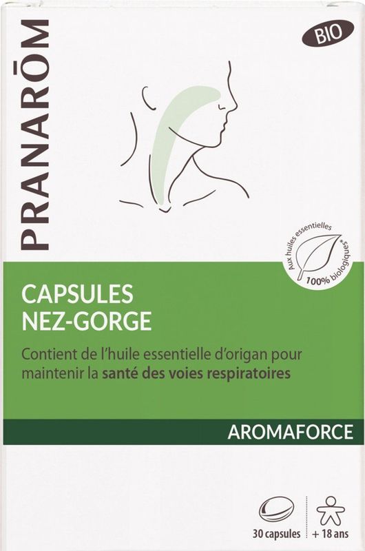 Pranarôm - Neus-Keel Capsules - Essentiële Oliën - Smaak- en Geurloos