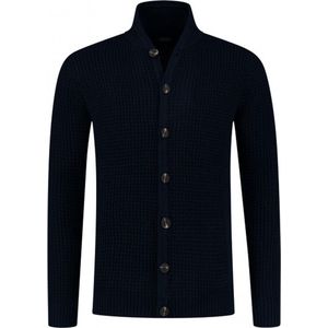 Gents - Cardigan blauw - Maat 3XL