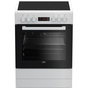 Beko FSE67300WCS - Vrijstaande Vitrokeramische Fornuis - Stoomreiniging - Hetelucht Oven