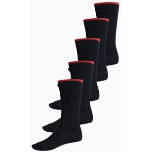 Bamboe Soken Hoog Zwart BAMLUGA 5-pack 39-42