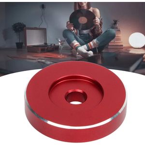 Aluminium draaitafel adapter, rood vinyl accessoire - 45-toerenadapter.