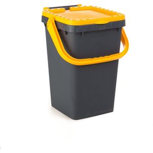 Ecoplus 25 liter afvalemmer geel - afvalscheidingsbak - sorteerbak - afvalbak