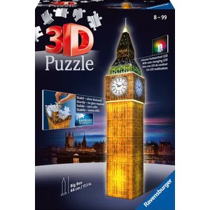 Big Ben-Night Edition 3D Puzzel (216 stukjes)