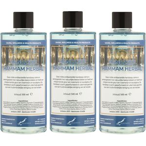 Handzeep Hammam Herbal 500 ml - set van 3 stuks