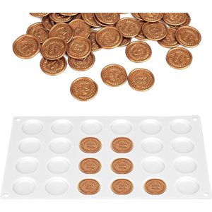 Pad voor Lakzegel Stempel Platte Ronde Schijf Siliconen Mallade Zelfklevende Waxing Epoxy UV-Hars DIY Ambacht - Wit .