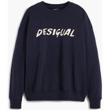 Desigual - Sweatshirt - Effen - Lange Mouwen - Bedrukt Logo - Regular Fit