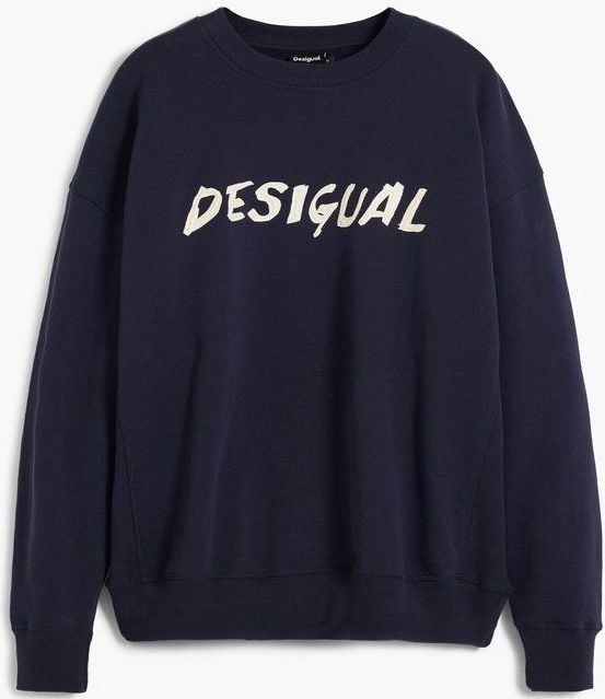 Desigual - Sweatshirt - Effen - Lange Mouwen - Bedrukt Logo - Regular Fit