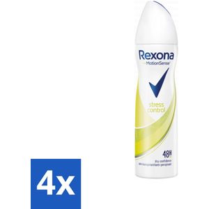 Rexona - Stress Control - Deodorant Spray - Anti-transpirant - 150 ml - Voordeelverpakking - 4 stuks