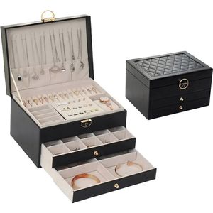 Galeara - Compact Edition - Sieradenkistje - Zwart - Sieradenopslag