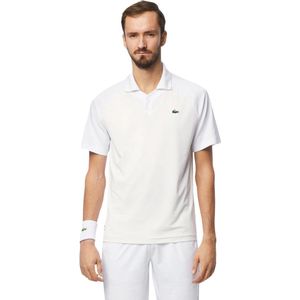 Lacoste Poloshirt HP3 X DaniiL Medvedev Ultra-Dry Sport Polo 02 Heren Wit