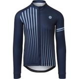 AGU Faded Stripe Fietsshirt Lange Mouwen Essential Heren - Deep Blue - Maat L