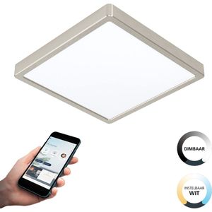 EGLO connect.z Fueva-Z Smart Opbouwlamp - 28,5 cm - Grijs/Wit - Instelbaar wit licht - Dimbaar - Zigbee