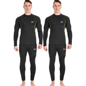 VIMOSE - Thermo Ondergoed Set - Antraciet-Zwart - Thermoshirt en Thermobroek